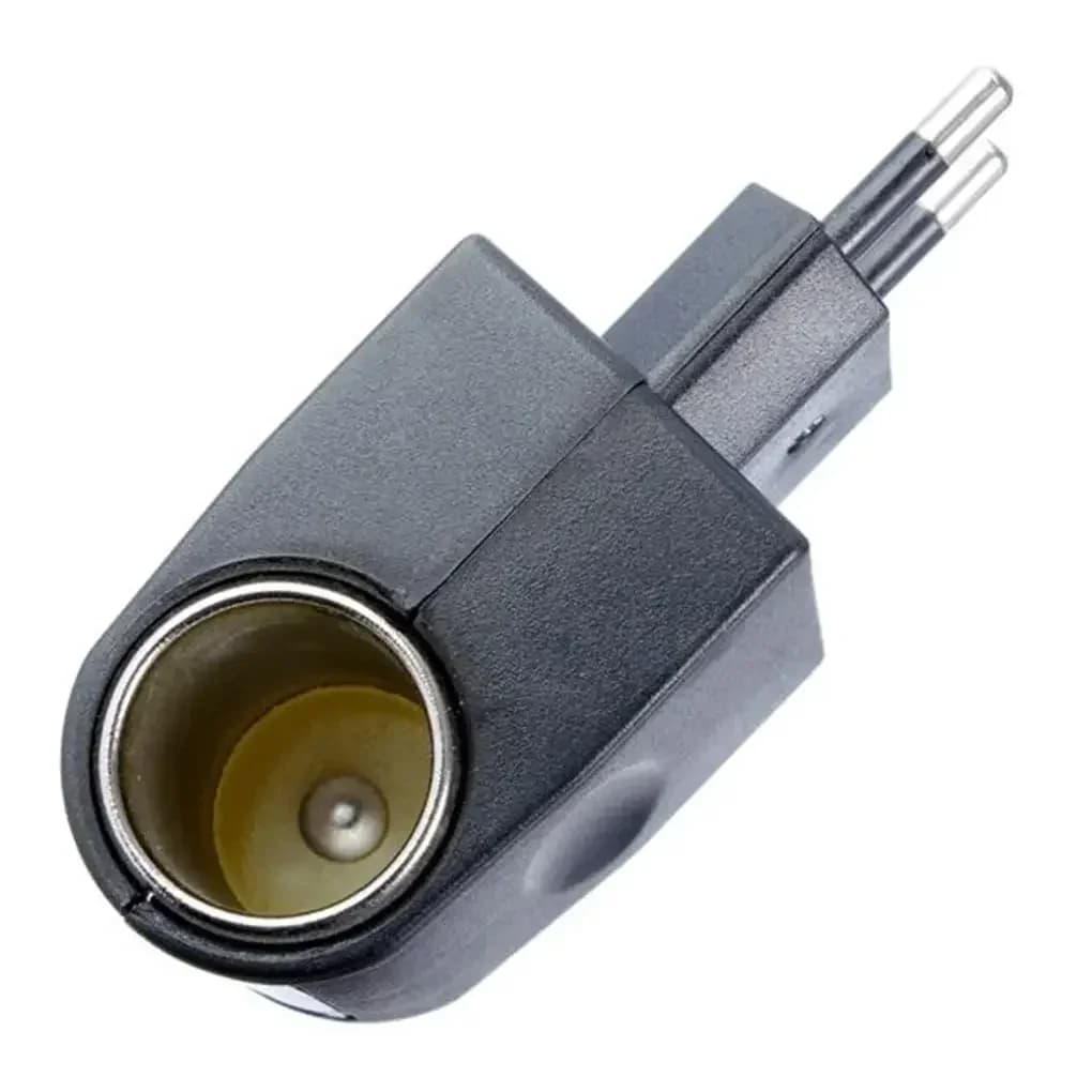 محول التيار المتردد مع شاحن سيارة تلقائي بقابس EU من 220V تيار متردد إلى 12V تيار مستمر للاستخدام مع الأجهزة الإلكترونية للسيارة في المنزل - 5