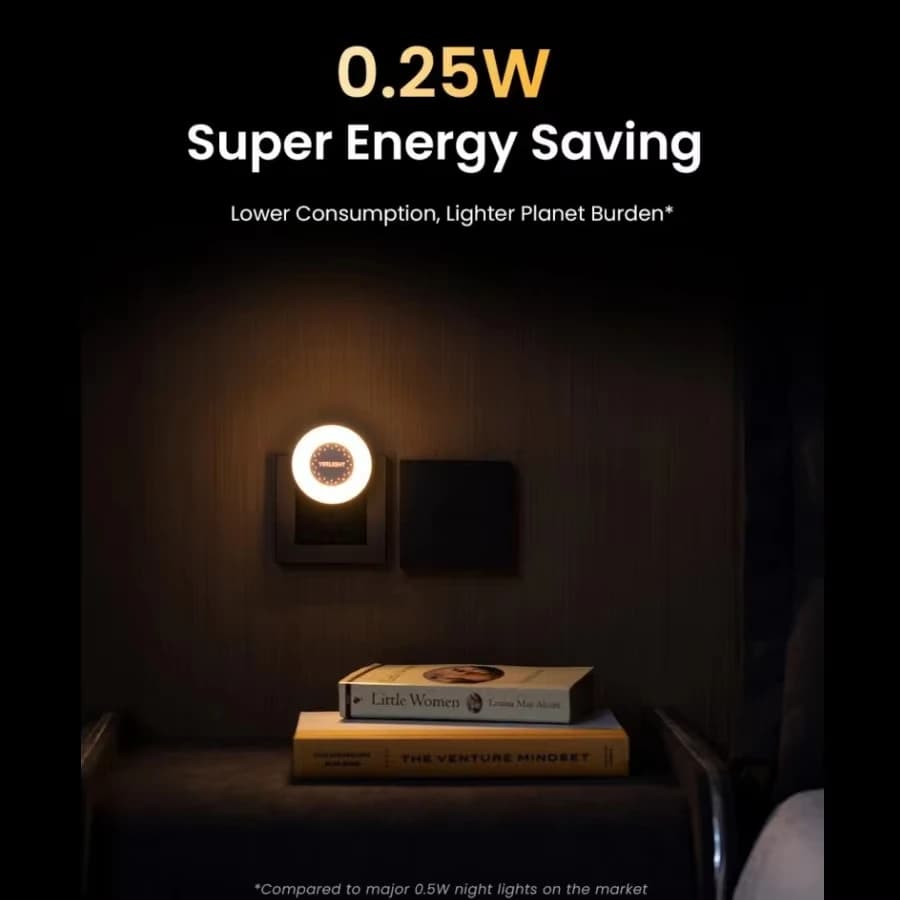 مصباح ليلي يعمل بالإستشعار للضوء وحركة الجسم من يي لايت، مصباح خزانة ملابس يعمل بتقنية LED لغرف الأطفال والمطبخ - 5