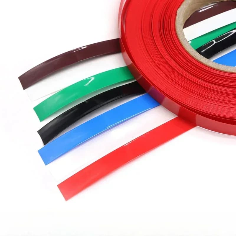 أنبوب انكماش حراري ملون من PVC بعرض 7~103 ملم بطول 1 متر، عازل لبطارية 18650 ليبو، غلاف حماية لليثيوم، غطاء كابل - 4