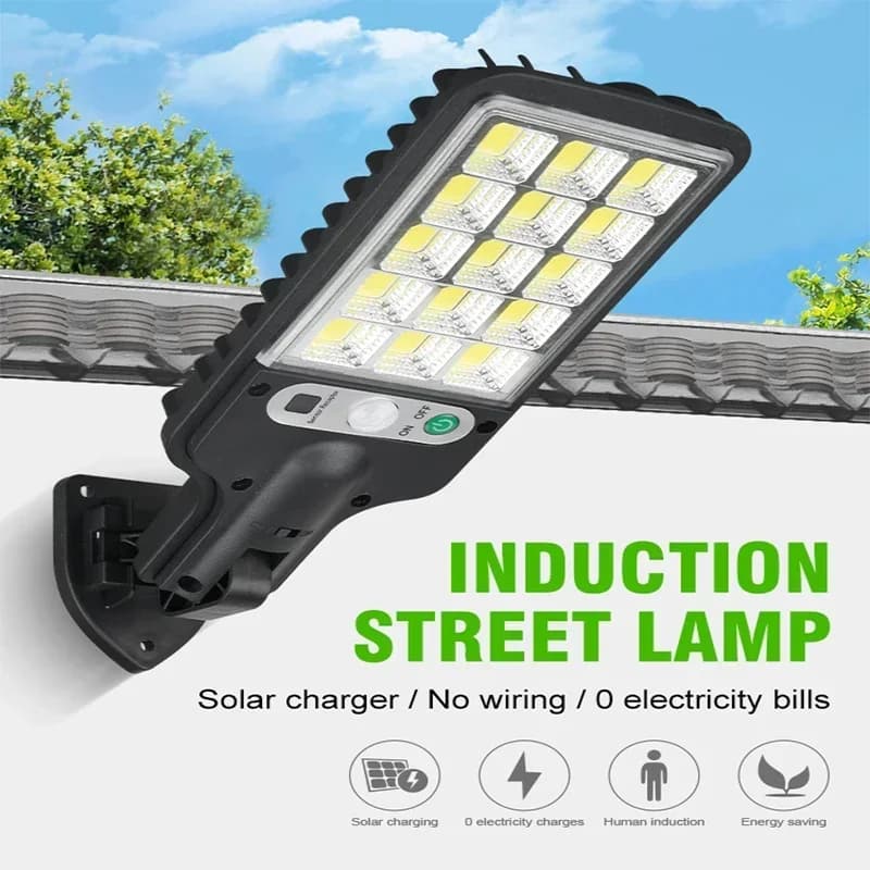 1/2/3/4PCS Solar Lights Outdoor 3 Modes 200COB Waterproof Street Lamp Motion Sensor Security Lighting for Garden Patio Path Yard - 3