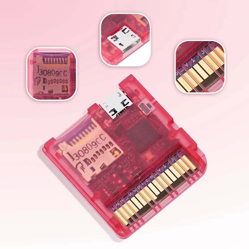علبة شفافة مصبوبة بحقن لقراءة ألعاب Chiscart DSpico مع وحدة تحكم RP2040 MCU لأجهزة NDS وNDSL وDSi و3DS - 4