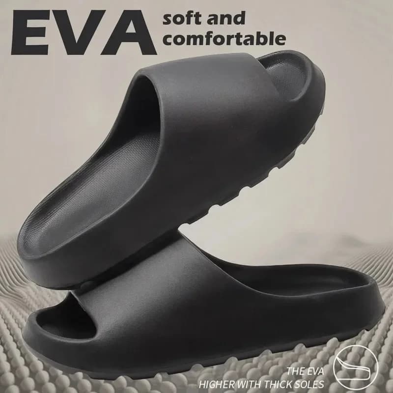 شباشب نسائية Yeezys صنادل شاطئ شباشب صيفية موضة نعل سميك ناعم EVA شباشب رجالية - 4