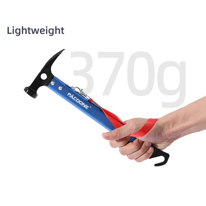 PACOONE Outdoor Survival Tool Camping Multifunctional Hammer Pocket Multi Tools Aluminum Alloy Hook Life-saving Hammer New - 5