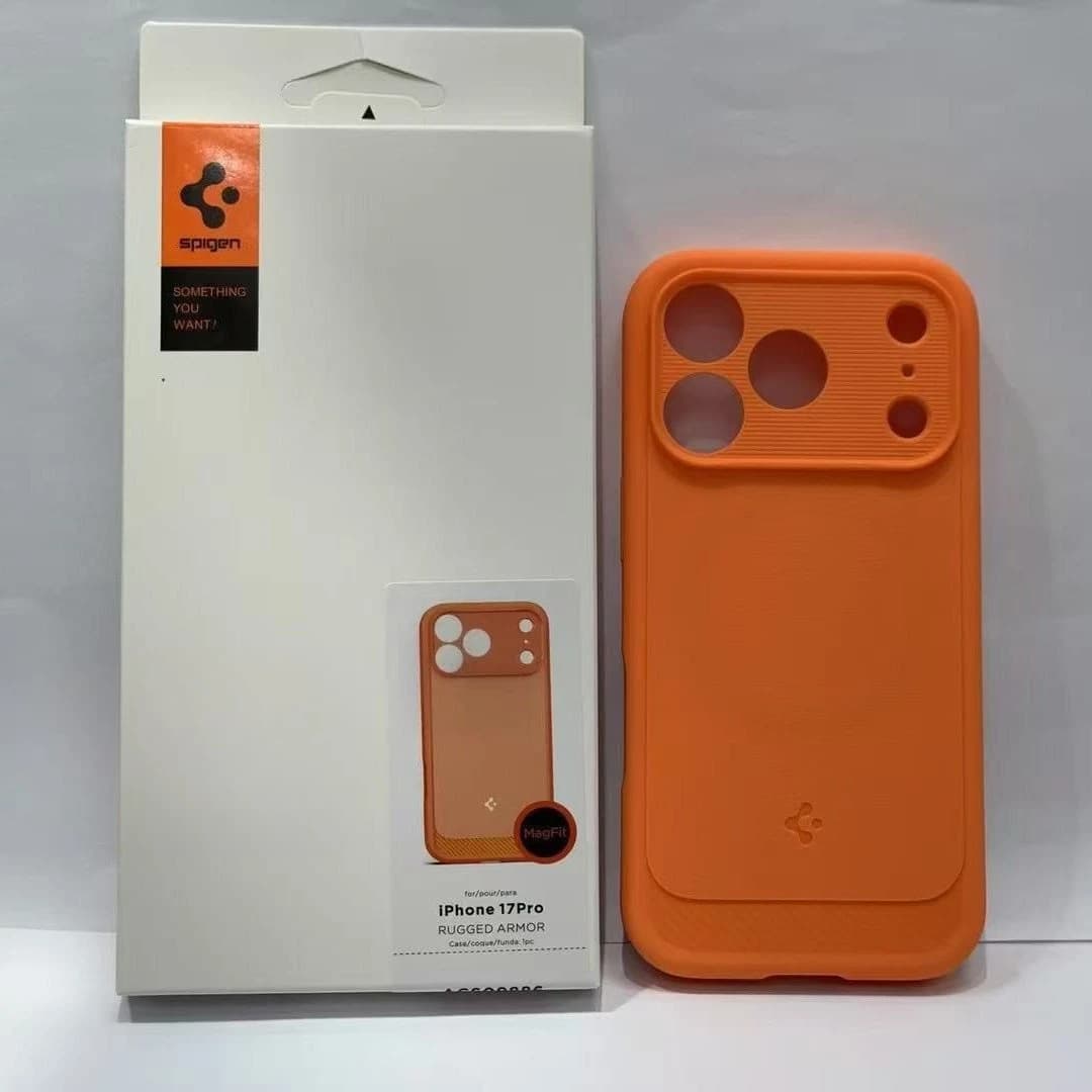غطاء هاتف Spigen لـ 17Pro Max، حماية شاملة مقاوم للسقوط غطاء سيليكون ناعم TPU، شفط مغناطيسي Mag Safe - 2