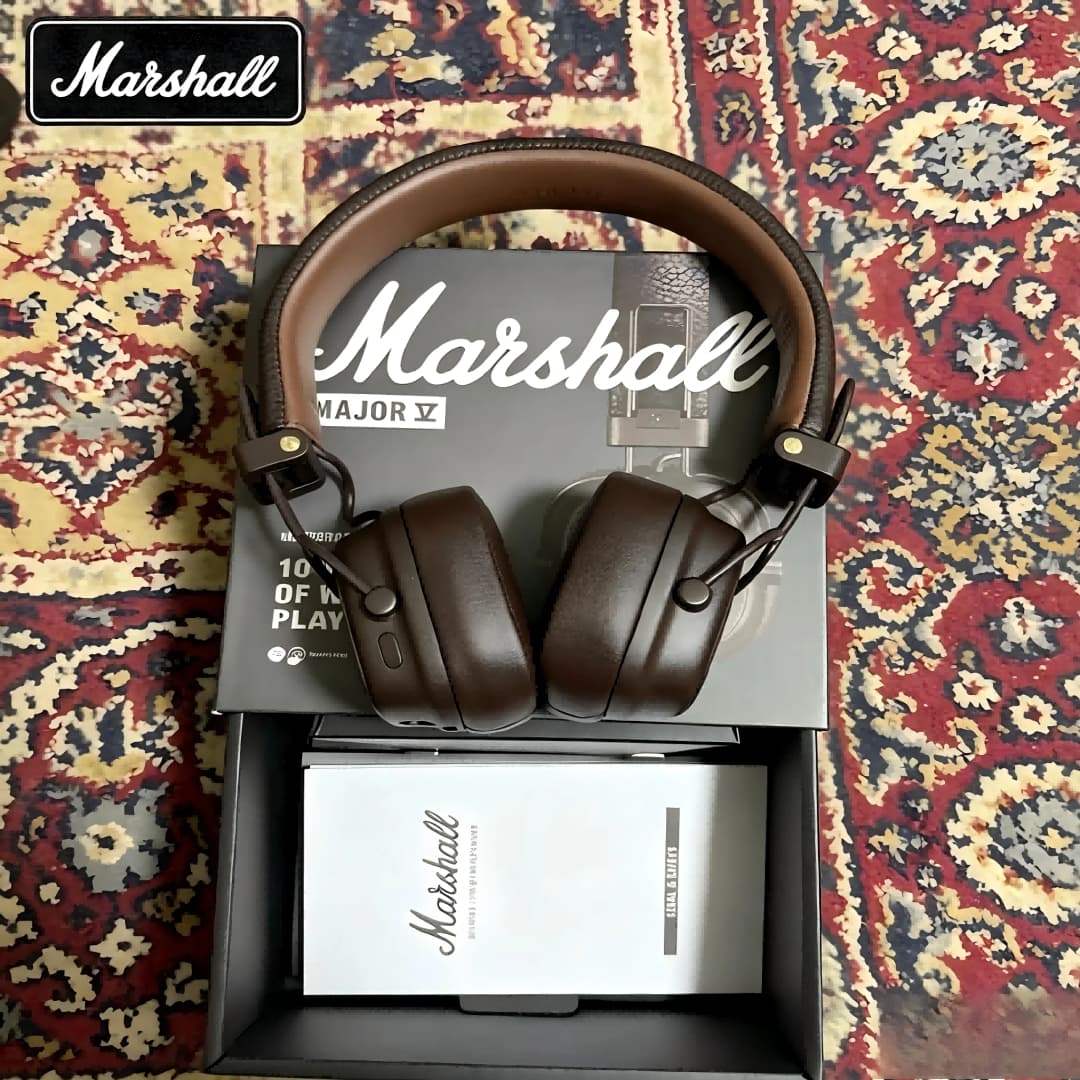 Marshall Major Ⅴ On-Ear Bluetooth Headphones Wireless Deep Fashion Bass Foldable Headset with Microphone for Sports & Gaming - 6