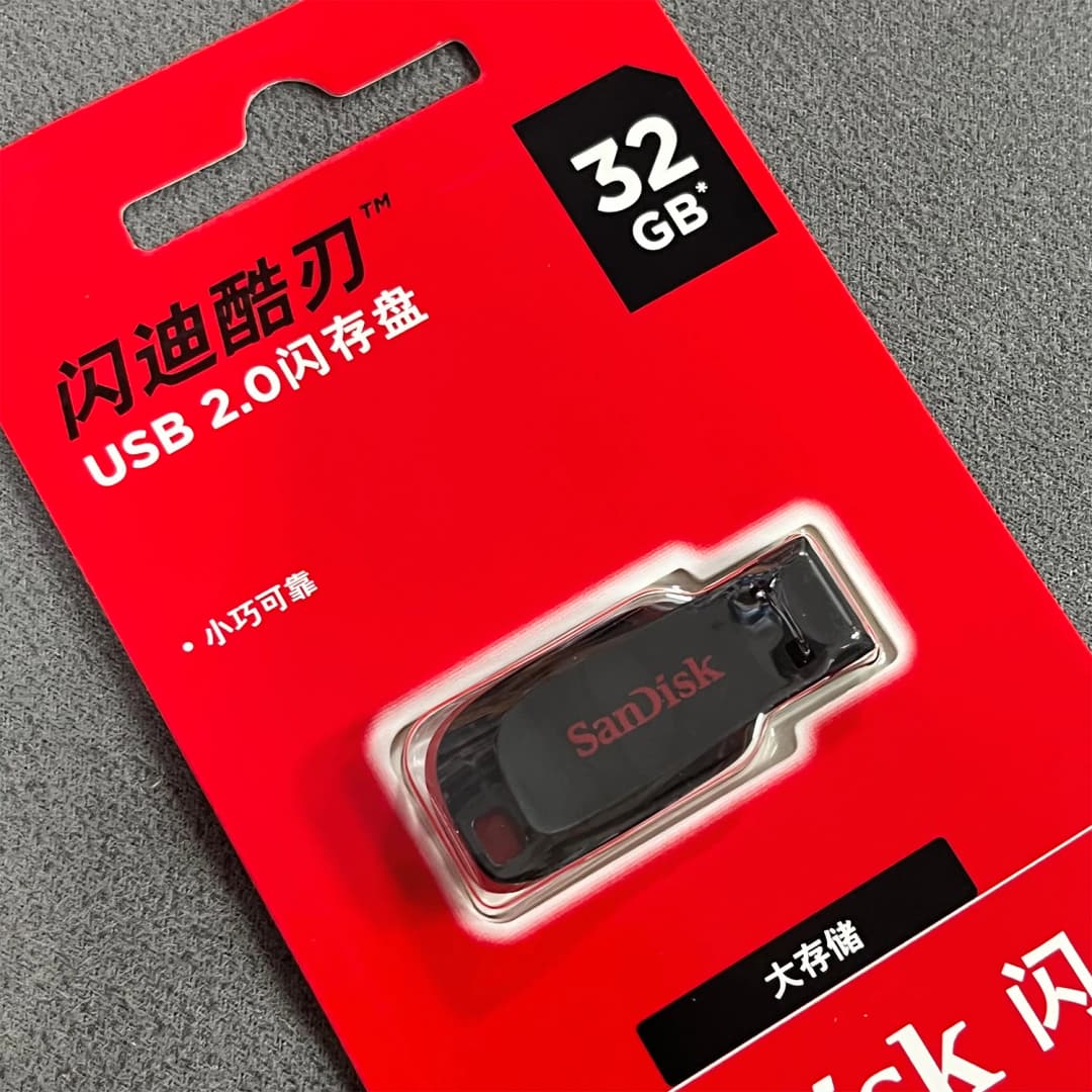 SanDisk Super Mini USB 2.0 Flash Drive بسعة 16 جيجابايت و32 جيجابايت و64 جيجابايت و128 جيجابايت، CZ50، فلاش درايف أصلي للكمبيوتر والتلفزيون والصوتيات في السيارة - 6