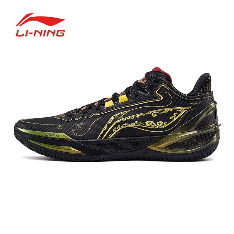 LI NING LIREN6 QITIAN أحذية كرة سلة، أحذية رجالية منخفضة، 2025 جديدة مقاومة للاهتراء ومقاومة للانزلاق، أحذية رياضية