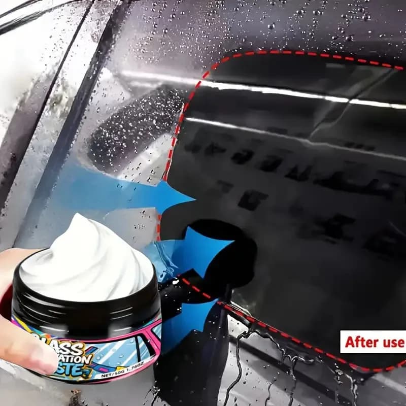 Glass Polishing Compound,Car Windshield Oil Film Remover Deep  Polishing Car Window And Mirror Repair Kit Car Scratch Compound - 4