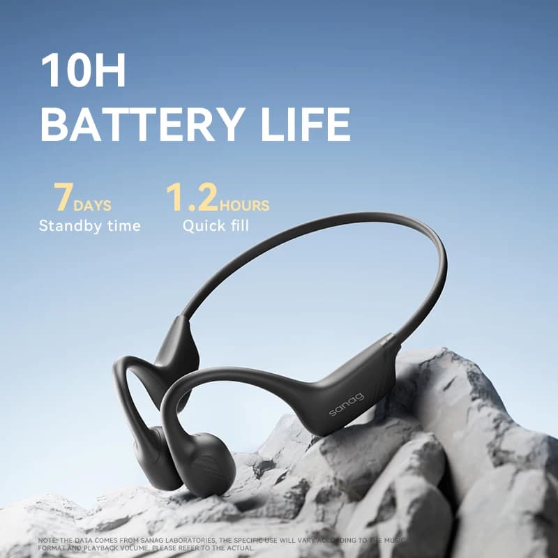 سماعات Sanag B21S توصيل عظمي حقيقي، بلوتوث، صوت HiFi، سماعات رأس لاسلكية، عرض خاص - 6
