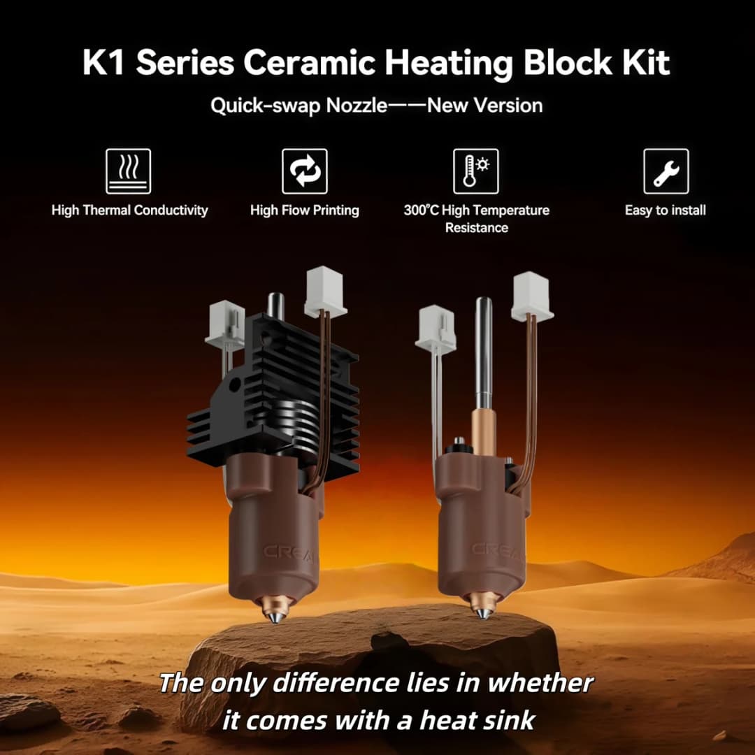 Creality 2025 New Version  K1/K1C/K1Max Hotend PCBA Adapter Board_T9_GD32F303CBT6 and K1 Series New Version Hotend Upgrades Kit - 2