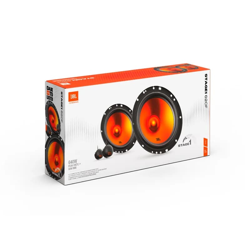 سماعة سيارة JBL مقاس 6.5 بوصة، سماعة ثنائية الاتجاه، طاقة خرج 640 واط، سماعة سيارة صبووفر، تريبل، مدى متوسط، سماعة ستيريو للسيارة - 6
