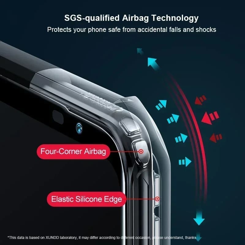 غطاء هاتف ASUS ROG 7 و 6 Pro و 7 Ultimate من البولي كربونات و TPU مع وسائد هوائية مقاومة للصدمات، غطاء عدسة خلفي شفاف - 3