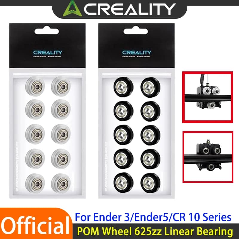 Creality Official Ender3 POM Wheel Plastic Pulley Linear Bearing for Ender 3 S1/Ender 5/CR10 Series 3D Printer POM Wheel ﻿