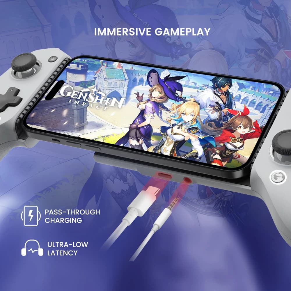 وحدة تحكم GameSir G8 للهاتف المحمول مع تأثير Hall لألعاب السحابة على iPhone 15 وأجهزة Android وXbox Game Pass وSTADIA - 5