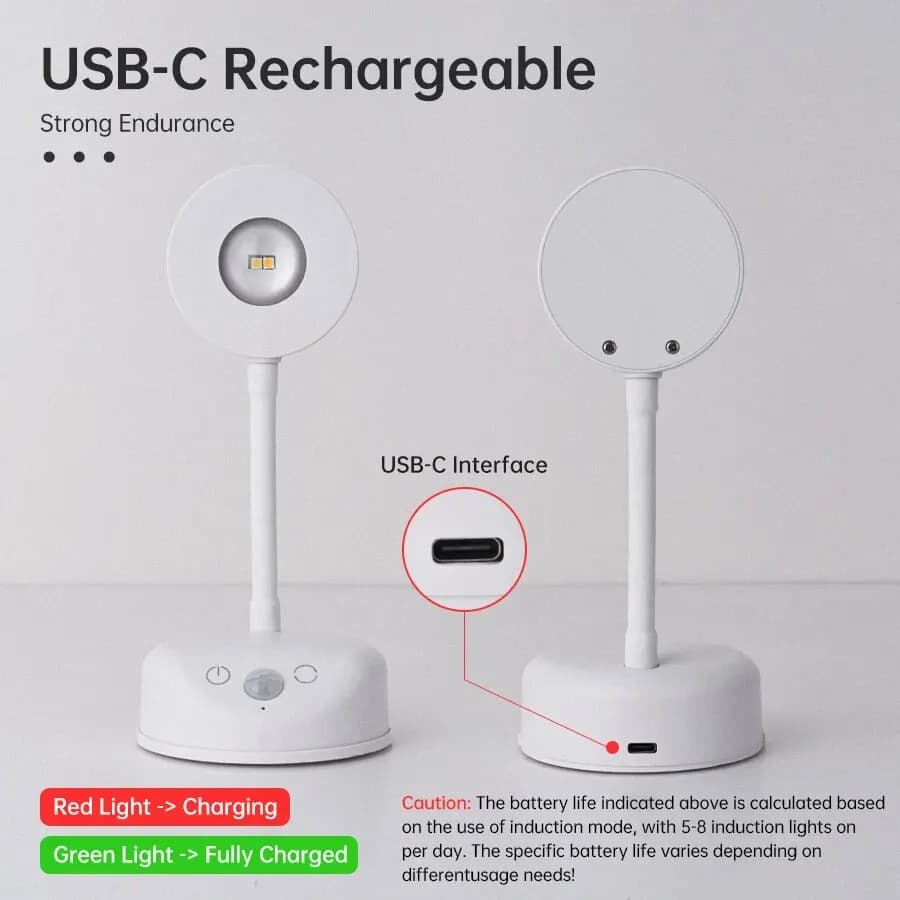 Night Light Motion Sensor Light Wireless USB LED for Kitchen Bedroom Mural Living Room Sensor Wall Lamp Indoor Lighting LED USB - 5