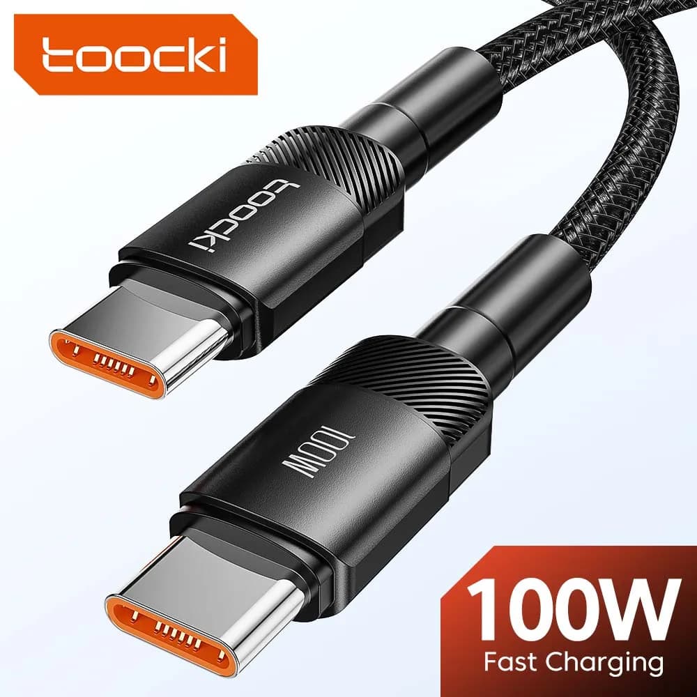 Tocki من النوع C إلى كابل USB C PD شحن سريع من النوع C إلى النوع C لهاتف iPhone 15 Macbook