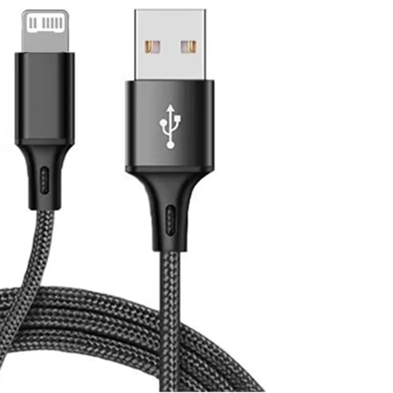 كابل شحن و مزامنة بيانات USB بطول 20 سم و0.5 متر و1 متر و2 متر و3 متر لهواتف آيفون 14 و13 و12 و11 برو وXR وXS MAX و5 و6 و7 و8 بلس وآيباد ميني وآير 2