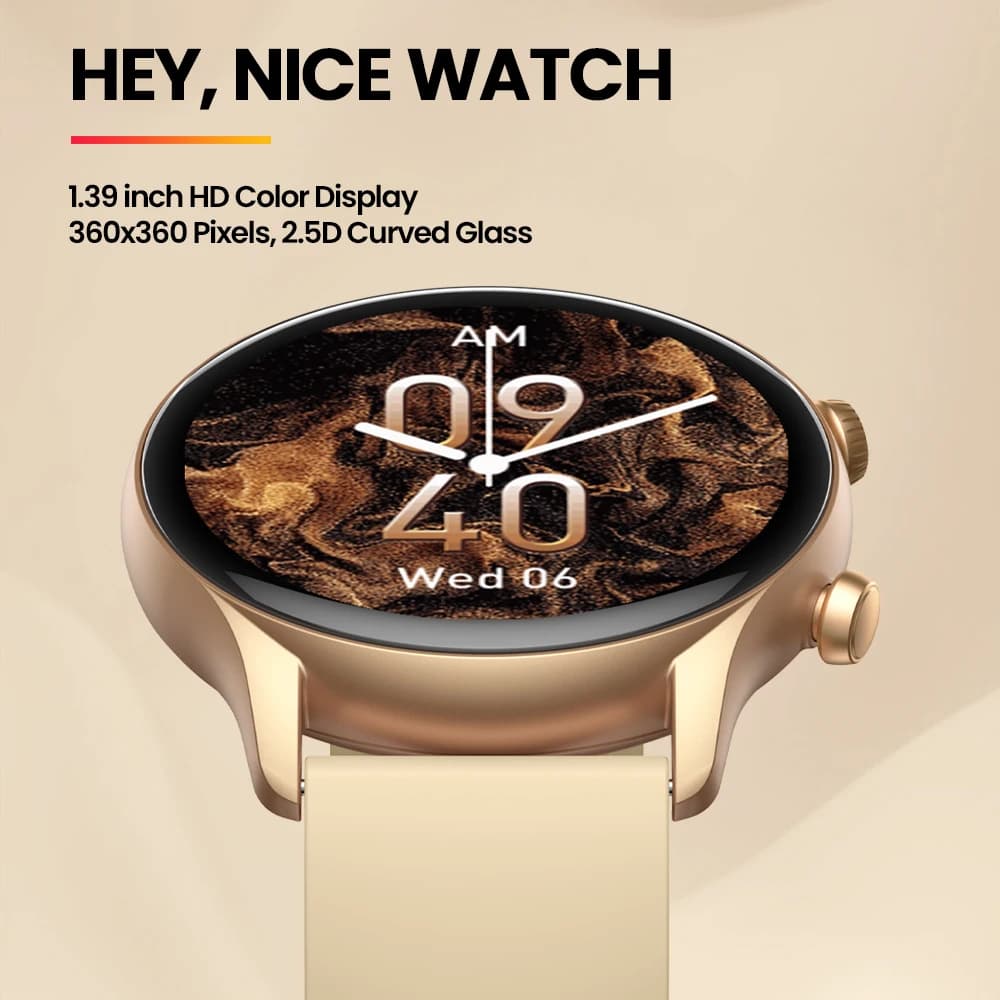 New Zeblaze Btalk 3 Plus Voice Calling Smartwatch 1.39'' Large HD Color Display Health Monitoring Sports Smart Watch - 3