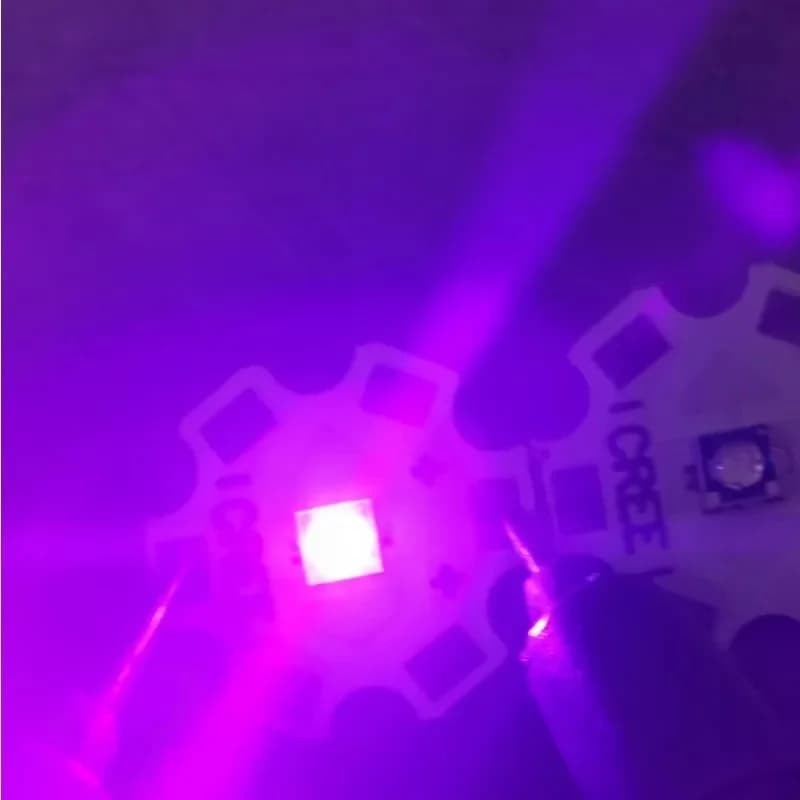 5 قطع 3 واط 3535 SMD LED ضوء UV 365nm 385nm 395nm 405nm عالي الطاقة رقاقة جل السيليكا مصباح علاج UV لفن الأظافر طابعة لاصق - 2