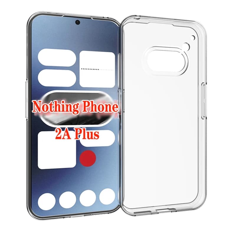 غطاء شفاف فائق النحافة من السيليكون TPU لهاتف Nothing Phone 2A و2APlus 5G، غطاء خلفي ناعم غير لامع لهاتف Nothing Phone 2A Plus - 6