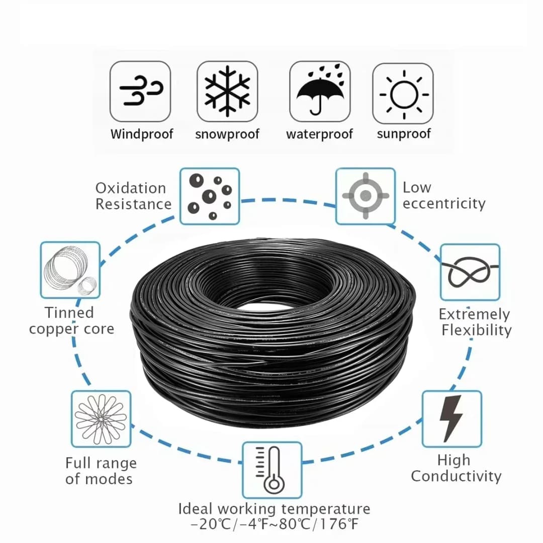 سلك صوتي إلكتروني 2 3 4 5 6 7 8 موصل مرن سلك كهربائي 12V كابل سيارة لسيارات LED ومكبرات الصوت والشاحنات - 4