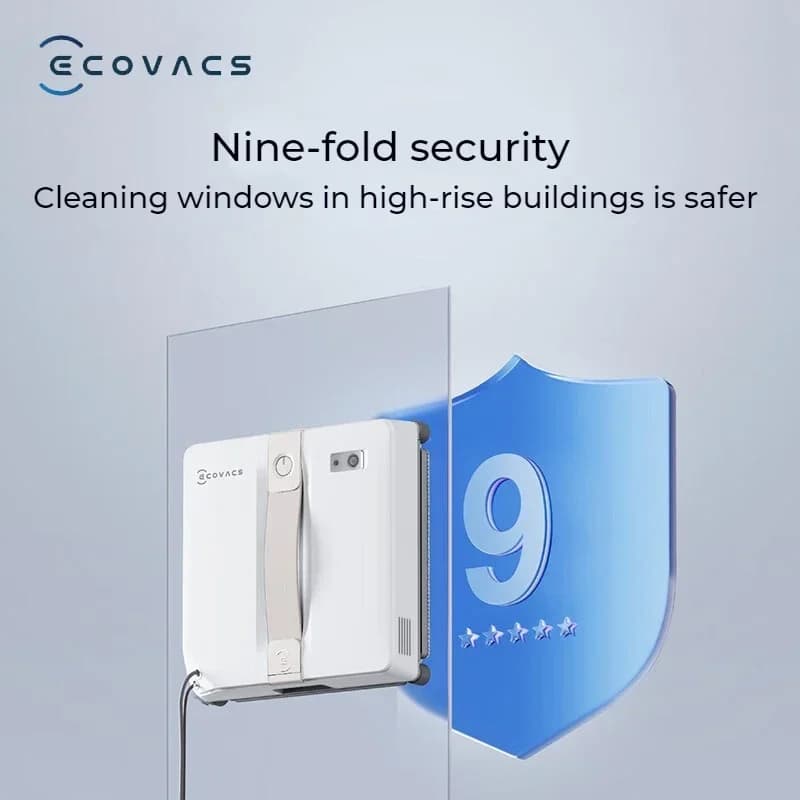 Original ECOVACS smart Robot for washing windows WINBOT AIR MINI Window Cleaning Robot 8000Pa Glass Vacuum Cleaner - 3