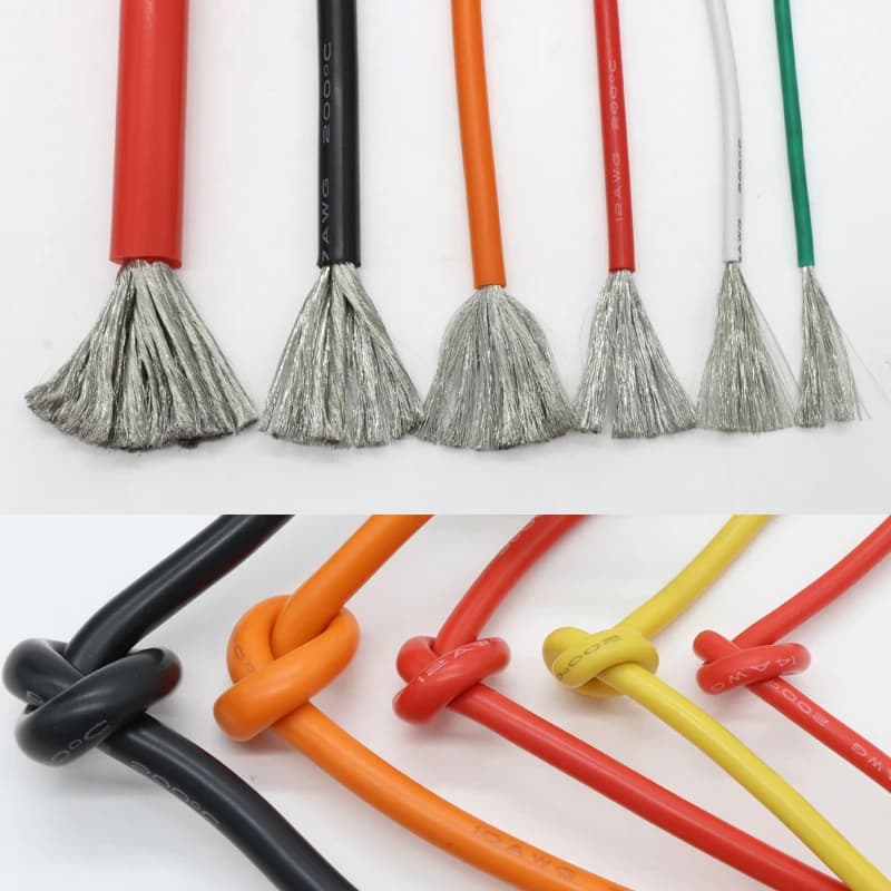 1M/5M Heat-resistant Cable 30 28 26 24 22 20 18 16 15 14 12 10 8AWG Ultra Soft Silicone Wire High Temperature Flexible Copper - 6