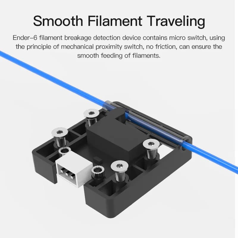مستشعر نفاد الخيط Creality الرسمي Ender 3 V2، كاشف ذكي لكسر الخيط لـ Ender 3/Ender 6/CR-10 طابعة ثلاثية الأبعاد - 3