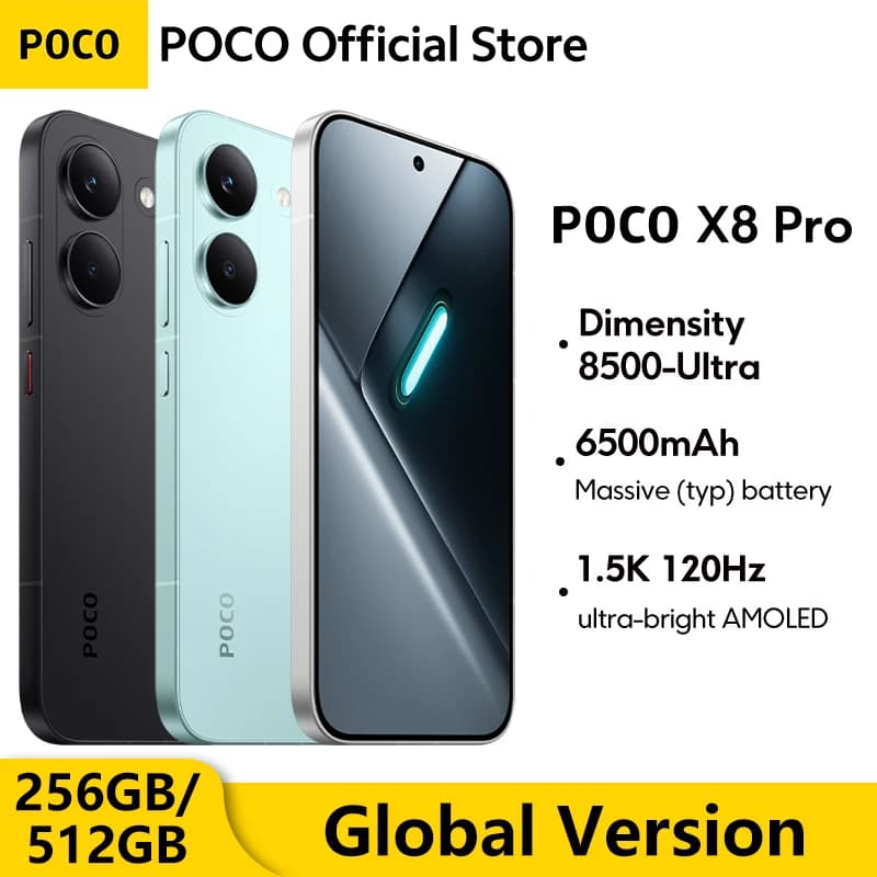 【العرض الأول عالمياً】هاتف POCO X8 Pro إصدار عالمي معالج Dimensity 8500-Ultra تابع متجرنا أضف إلى العربة أضف إلى المجموعة