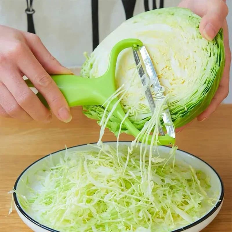 Peeler Vegetables Fruit Stainless Steel Knife Cabbage Graters Salad Potato Slicer Kitchen Accessories Cooking Tools Wide Mouth - 2