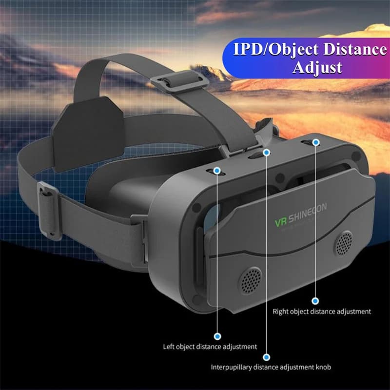 G13 آيماكس نظارات واقع افتراضي ثلاثية الأبعاد، جوجل كاردبورد VR، خوذة للهاتف 4.7-7 بوصة، تدعم وحدة تحكم الألعاب - 2