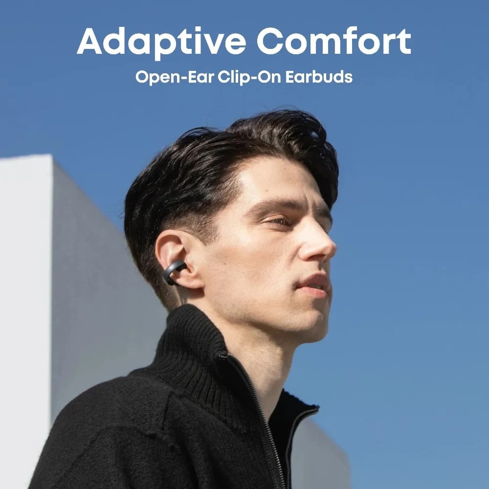 سماعات أذن رياضية بلوتوث لاسلكية مريحة وتصميم قابل للتكيف من Soundcore by Anker AeroClip - 3