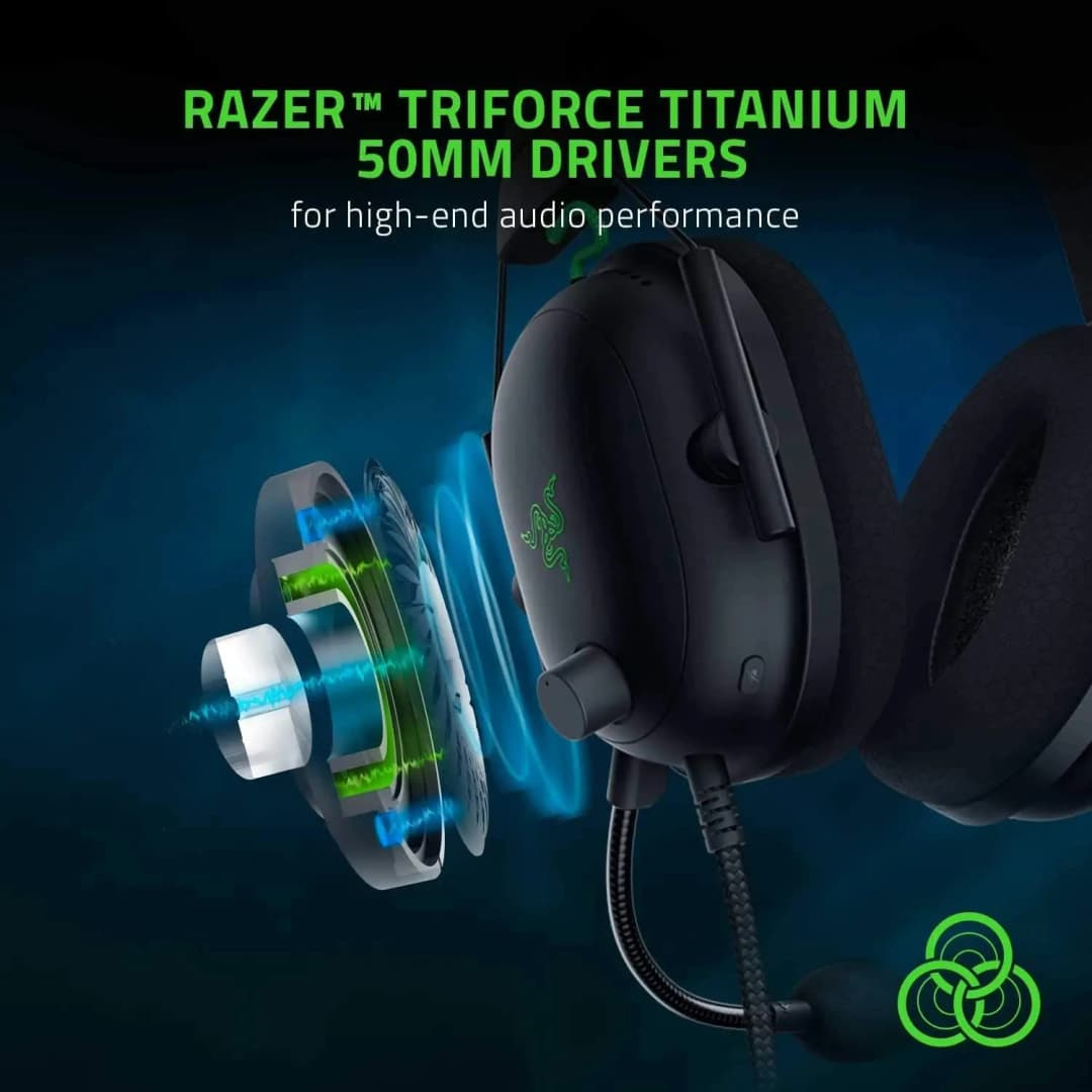 Razer BlackShark V2 USB gaming sound card earphones with wired head mounted gaming passive noise reduction EQ adjustment - 5