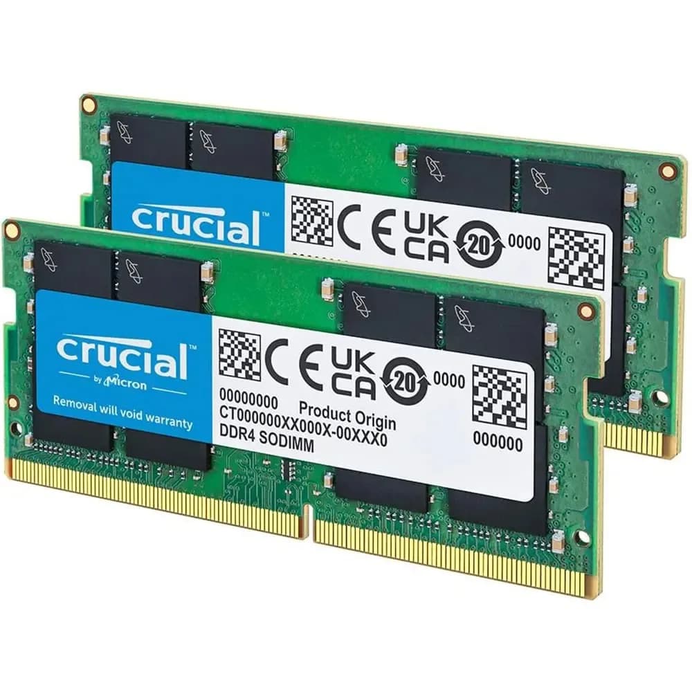 ذاكرة محمول من Crucial DDR4 بسعات 4 جيجابايت و 8 جيجابايت و 16 جيجابايت و 32 جيجابايت بترددات 2133 ميجاهرتز و 2400 ميجاهرتز و 2666 ميجاهرتز و 3200 ميجاهرتز SODIMM 1.2V متوافقة مع أجهزة HP و Dell و Intel و AMD - 2