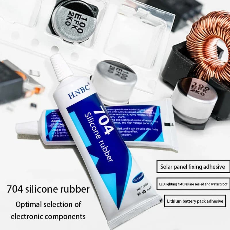 704 Silicone Rubber High-Temperature Resistant Electronic Waterproof Insulation Strong Heat-Resistant Silicone Sealing Adhesive - 6
