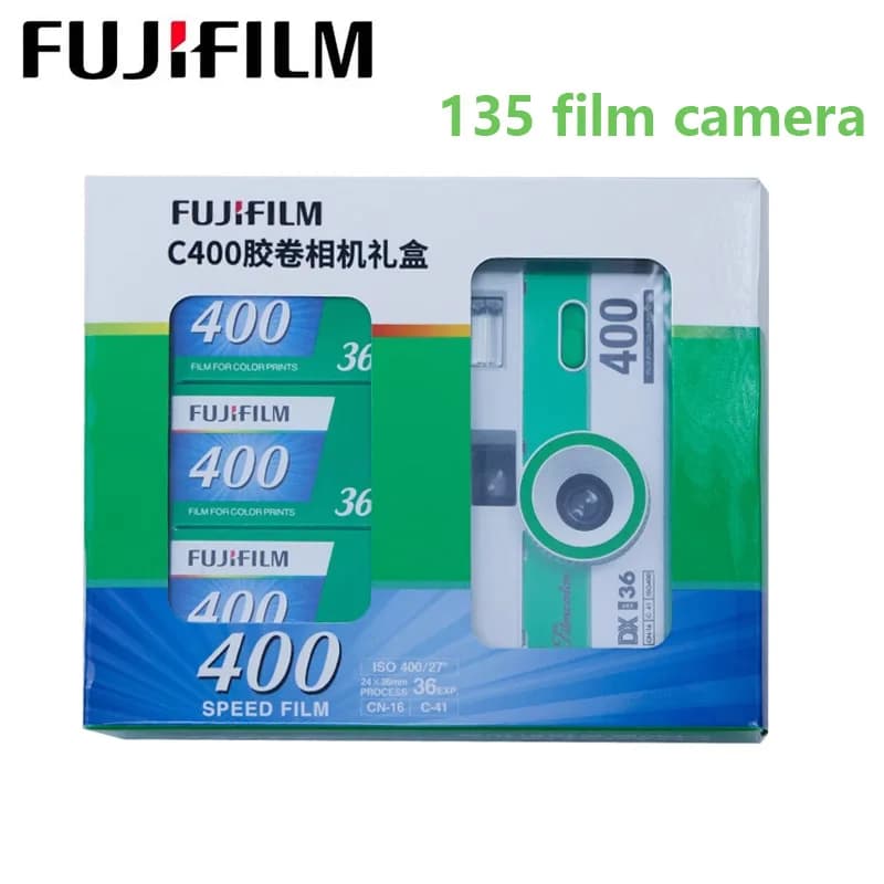 Fujifilm 35mm Film Fujifilm C400 Film and Fujifilm C400 Film Camera Gift Box Suit Retro Film Machine Student Birthday Gift - 2
