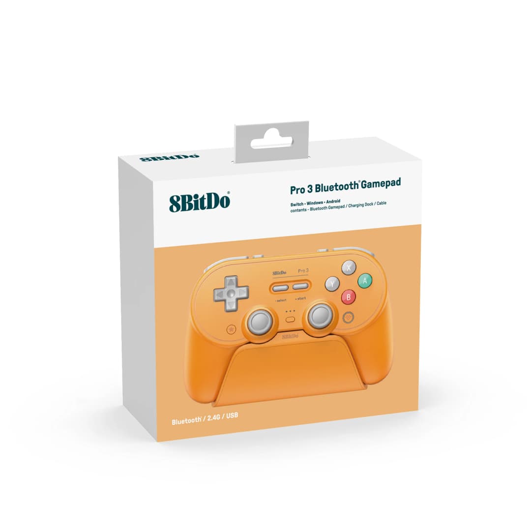 وحدة تحكم ألعاب بلوتوث 8BitDo Pro 3 لـ Switch 1/2، Windows، Apple، إصدار خاص Steam وحدة تحكم ألعاب لاسلكية بعصي TMR - 6