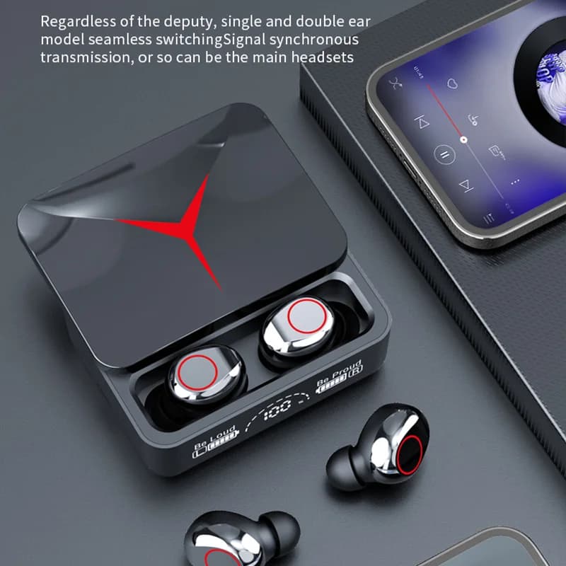 TWS M90 ، سماعات أذن لاسلكية للألعاب ، بلوتوث ، سماعات أذن رياضية مع ميكروفون ، سماعة رأس لاسلكية للآيفون ، شاومي ، أصلية - 4