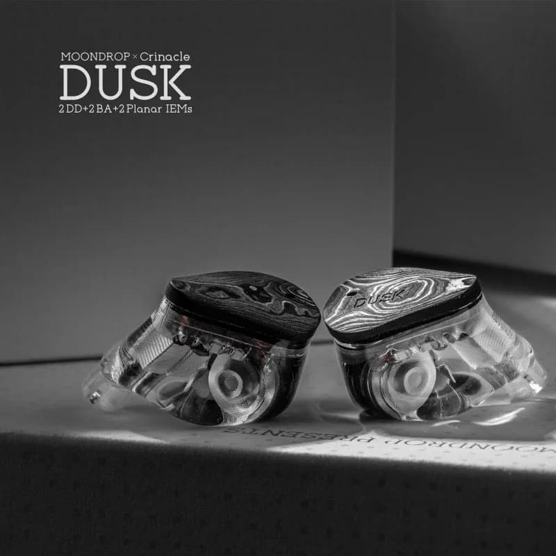 MOONDROP x Crinacle DUSK 2DD+2BA+2Planar In-ear Headphone with 0.78 2pin Cable Earphone 3.5mm/USB-C Plug - 2