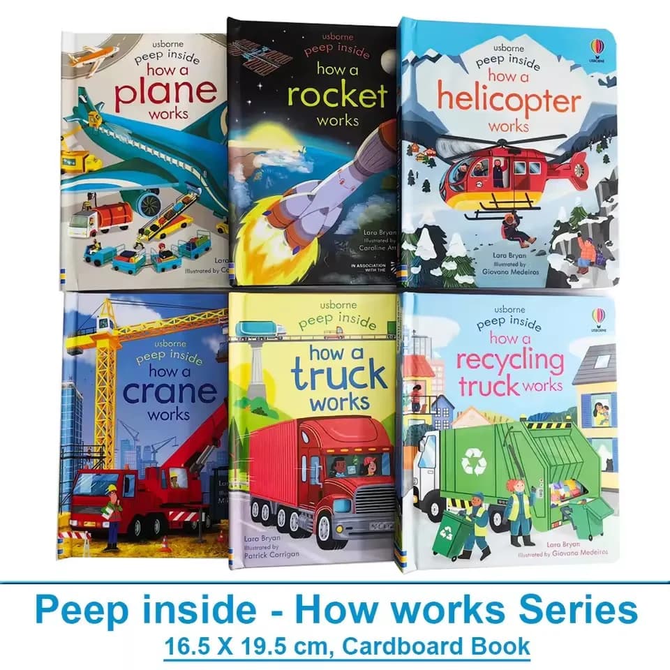 كتاب صور تعليمي للمعرفة العلمية من سلسلة Usborne Peep Inside لتعلم اللغة الإنجليزية وقراءة ما قبل النوم