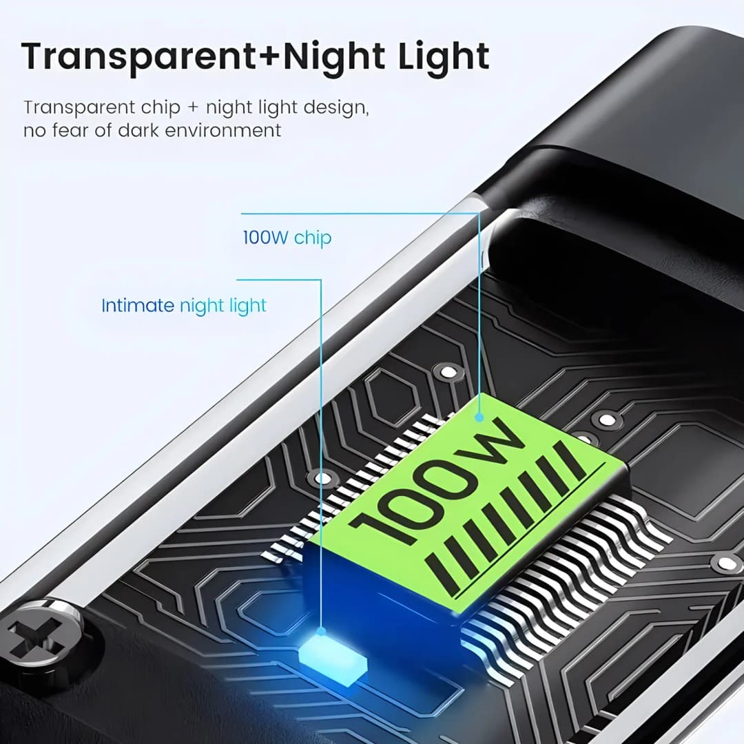 3 في 1 100 واط USB كابل شحن سريع مايكرو USB سلك بيانات شاحن الهاتف كابل شحن سريع آيفون سامسونج شاومي هواوي - 4