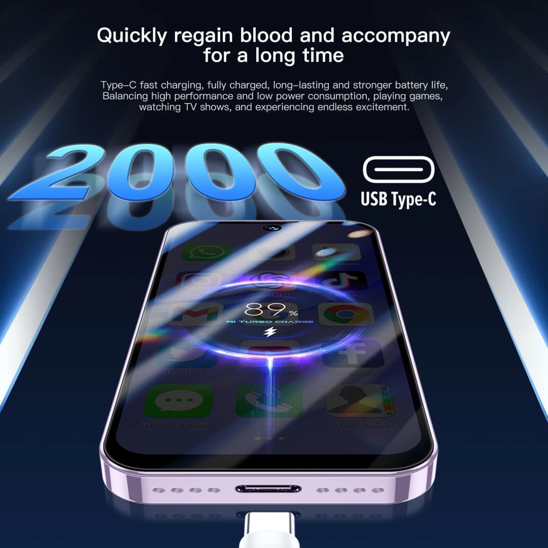 هاتف ذكي صغير رسمي SERVO 3G/4G بنظام أندرويد، ذاكرة وصول عشوائي 2/6 جيجابايت، ذاكرة قراءة فقط 16/128 جيجابايت، متجر Play، نقطة اتصال WiFi، شاشة 3.88 بوصة، بطاقتي SIM - 4