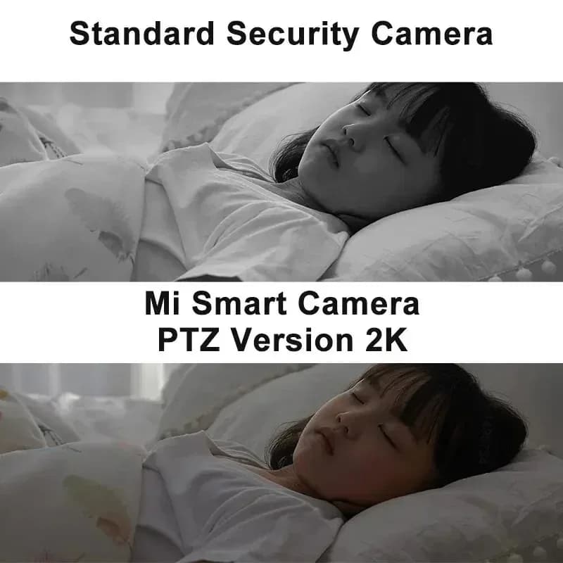 كاميرا Xiaomi الذكية للأمان المنزلي بزاوية 360 درجة، Mi PTZ، كاميرا ويب بدقة 2K و1296P، 3 ميجابكسل، كشف بشري بالذكاء الاصطناعي، رؤية ليلية، متوافقة مع Miji - 4