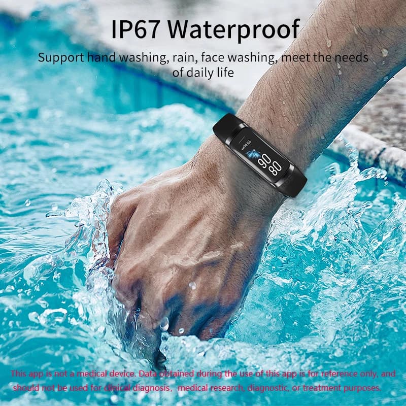 LIGE 1.1" AMOLED Color Display Smartwatch Waterproof Swimming Sports Watch Indoor Outdoor Tracking Smart Band for IOS Android - 5
