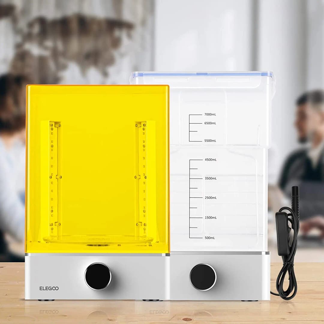 حزمة Elegoo Mercury XS مع محطة غسيل وتجفيف منفصلة ومنقي USB متوافق مع طابعات Saturn وMars LCD ثلاثية الأبعاد - 4