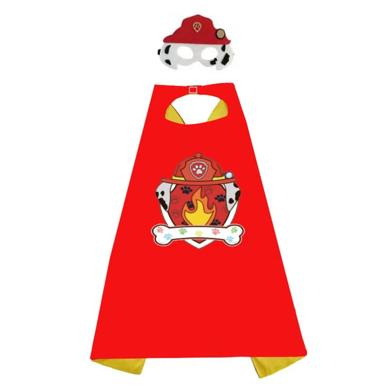 Anime Dog Patrol Cape Kids Cloak Eye Mask Marshall Chase Skye Zuma Rubble Rocky Cloak Children Cosplay Costume Halloween Costume - 5