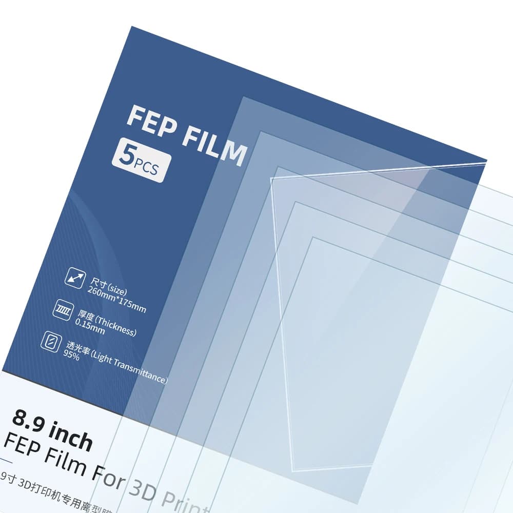 أجزاء طابعة ANYCUBIC ثلاثية الأبعاد فيلم FEP سمك 0.15 مم لمجموعة Photon Mono X / Mono X 6K / M3 Plus / Mono X2/Mono X 6Ks - 6