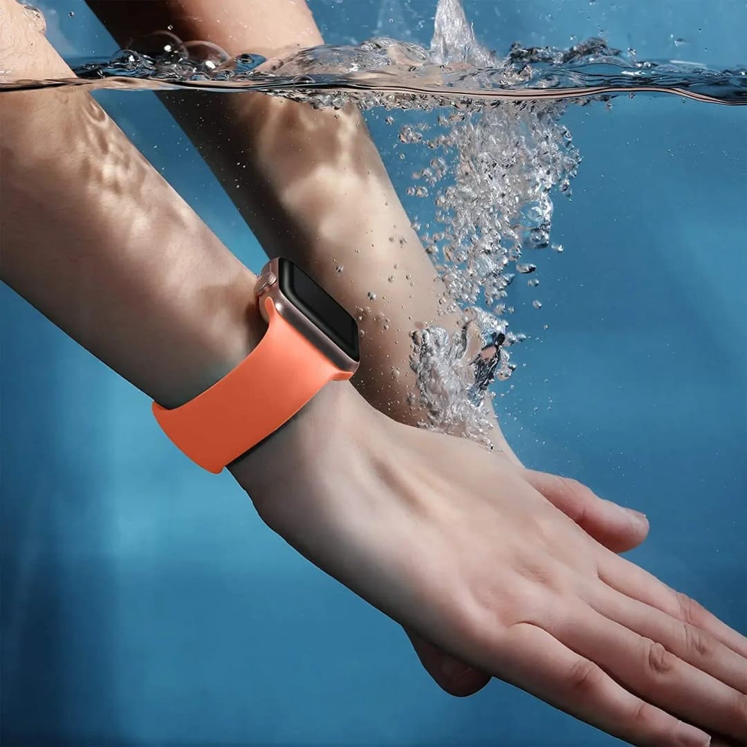 حزام سيليكون لـ Apple Watch، مقاسات متعددة، سوار رياضي لـ iWatch Series 8-9 وUltra2 - 3