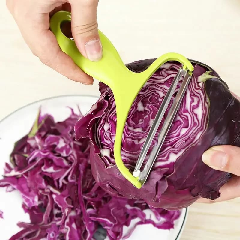 Peeler Vegetables Fruit Stainless Steel Knife Cabbage Graters Salad Potato Slicer Kitchen Accessories Cooking Tools Wide Mouth - 4
