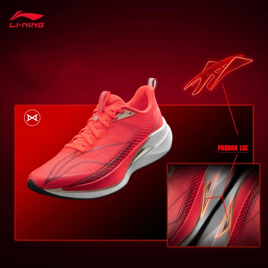 أحذية الجري للرجال LI-NING RED HARE 9 PRO ألياف BOOM عاكسة خفيفة الوزن أحذية التدريب على السباقات ARPW001 - 2